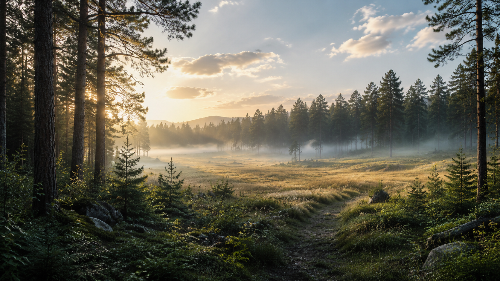 Woodland artwork for ReelWorld AR hunting